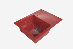 MAXSTONE Мойка глянцевая MS-15 (красный металлик) 640*505*217